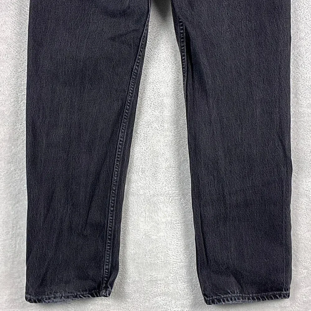 VTG Levis 501 Jeans Mens 34x32 (32x30) Sulphur Black 0660 Button Fly Made in USA